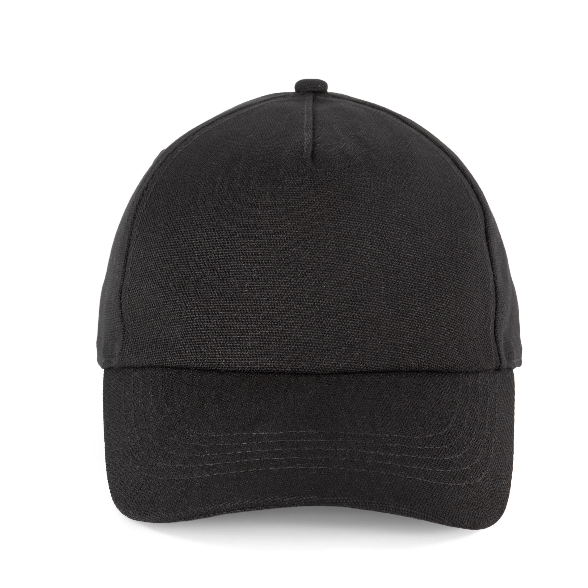 Gorra de lona de algodón de 5 paneles - K-up Gold Label - Black