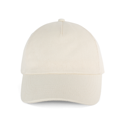 Gorra de lona de algodón de 5 paneles - K-up Gold Label - Ecru
