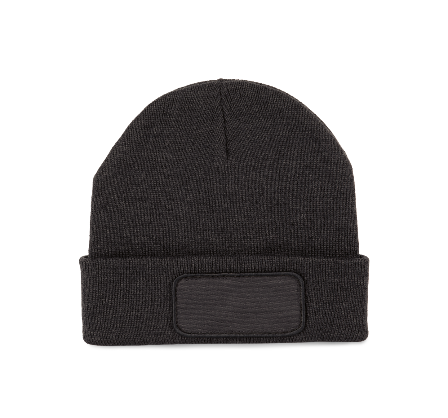 Gorro reciclado con parche - Dark Grey