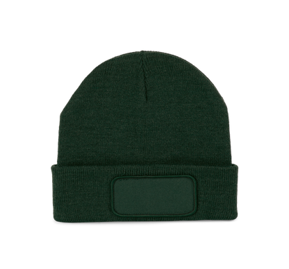 Gorro reciclado con parche - Forest Green