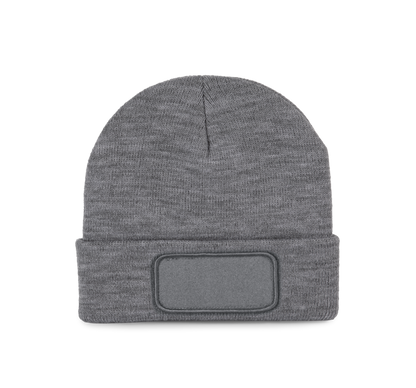 Gorro reciclado con parche - Oxford grey