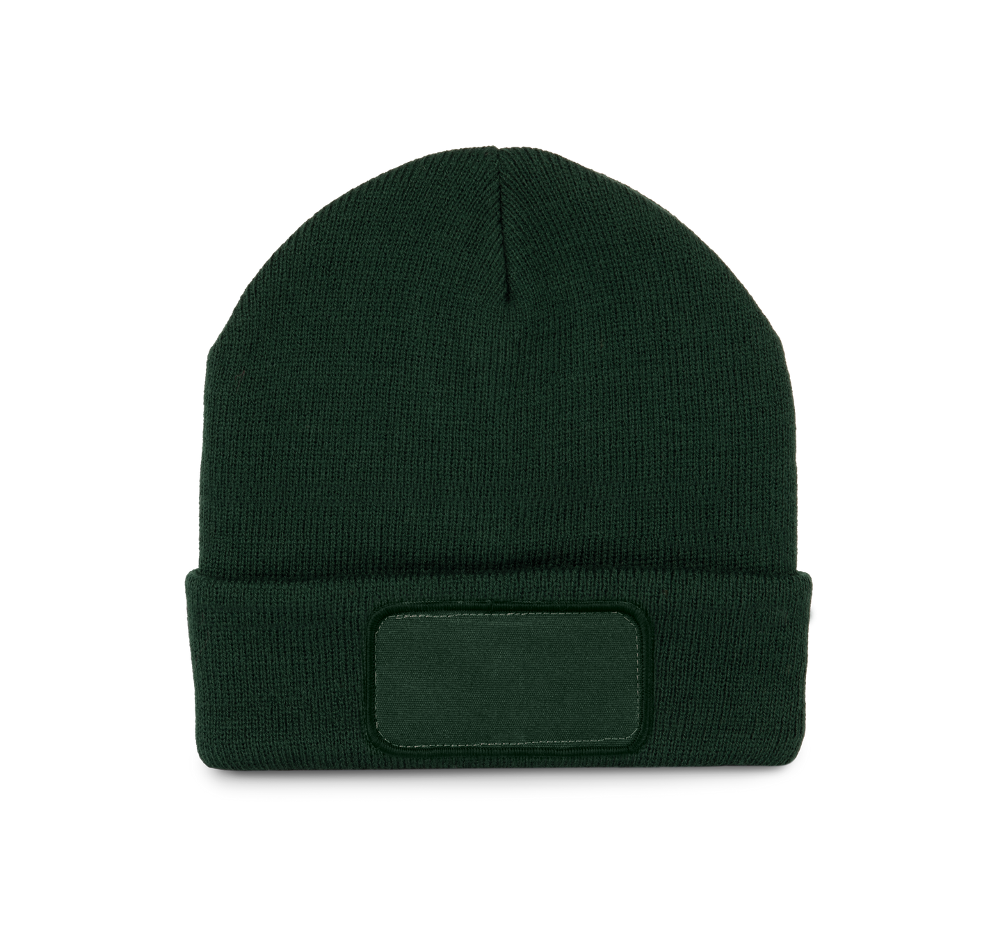 Gorro con parche - Forest Green