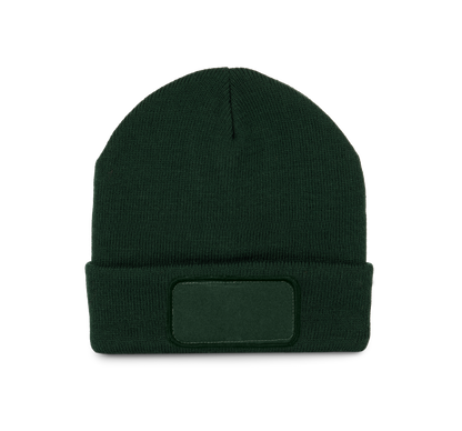 Gorro con parche - Forest Green
