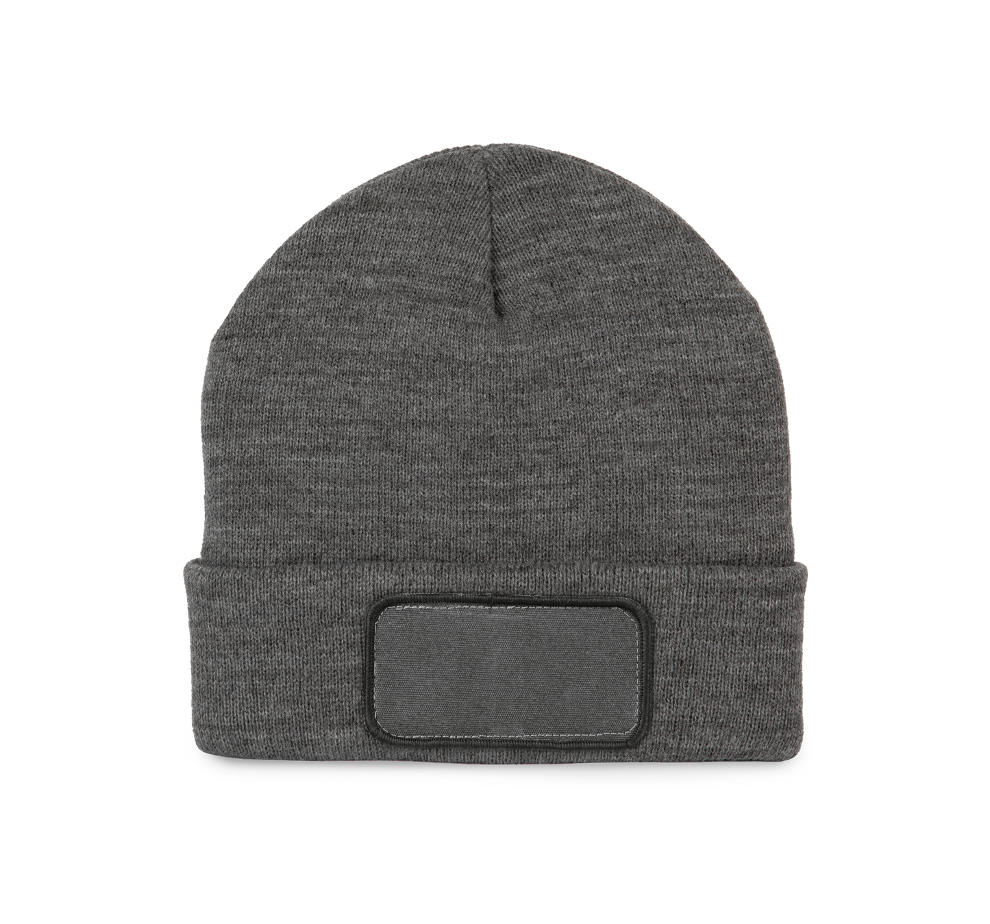 Gorro con parche - Grey Heather