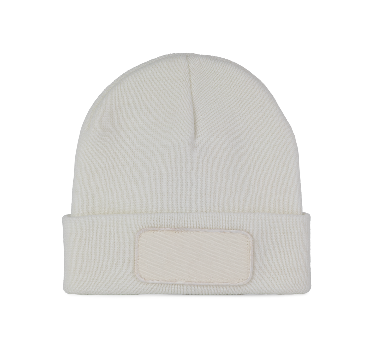 Gorro con parche - White