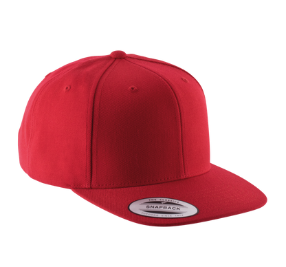 Gorra visera plana - 6 paneles - Red