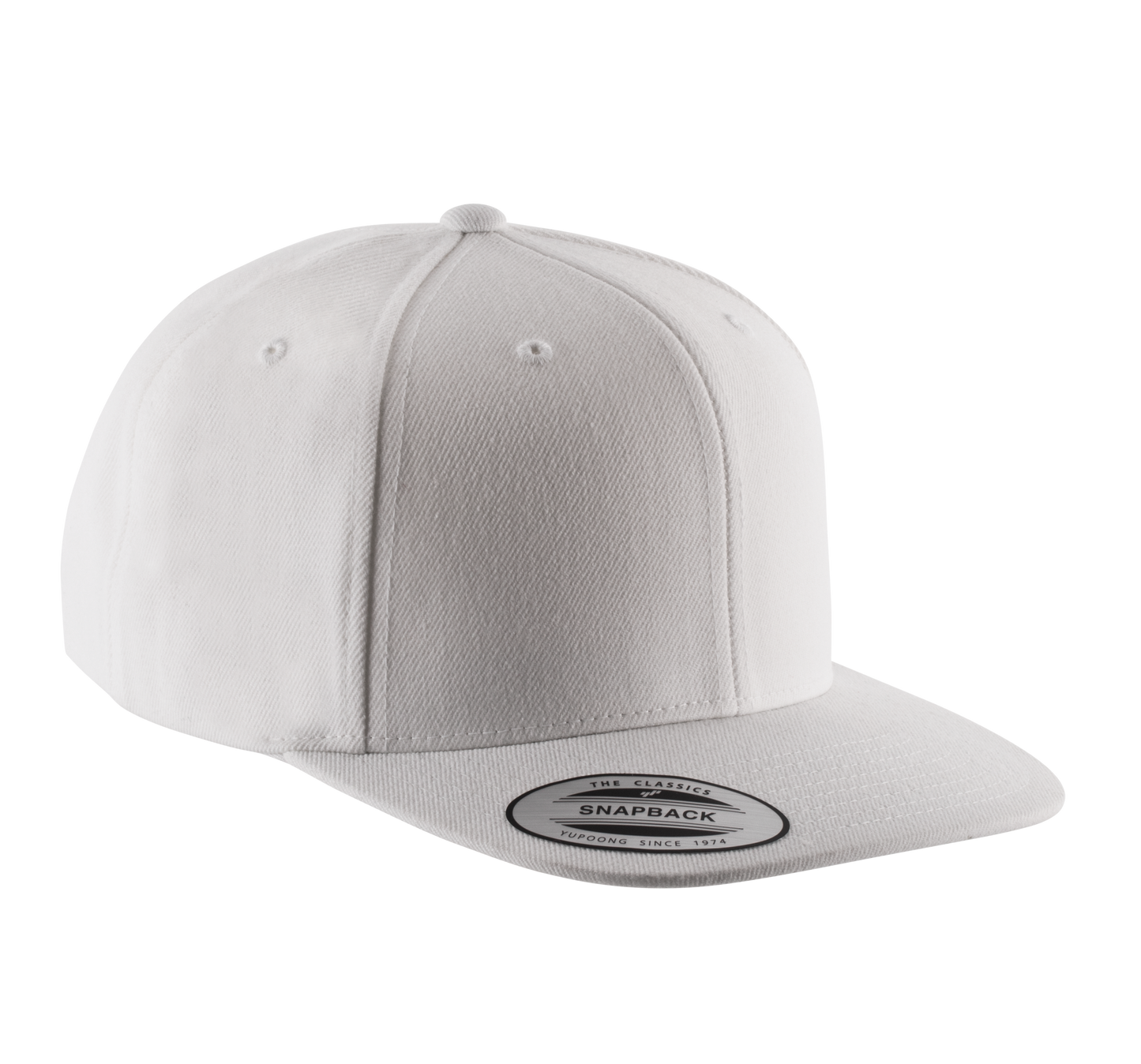 Gorra visera plana - 6 paneles - White
