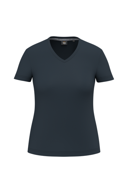 CAMISETA ECORRESPONSABLE ANTIBACTERIANA CUELLO DE PICO MUJER - WK317