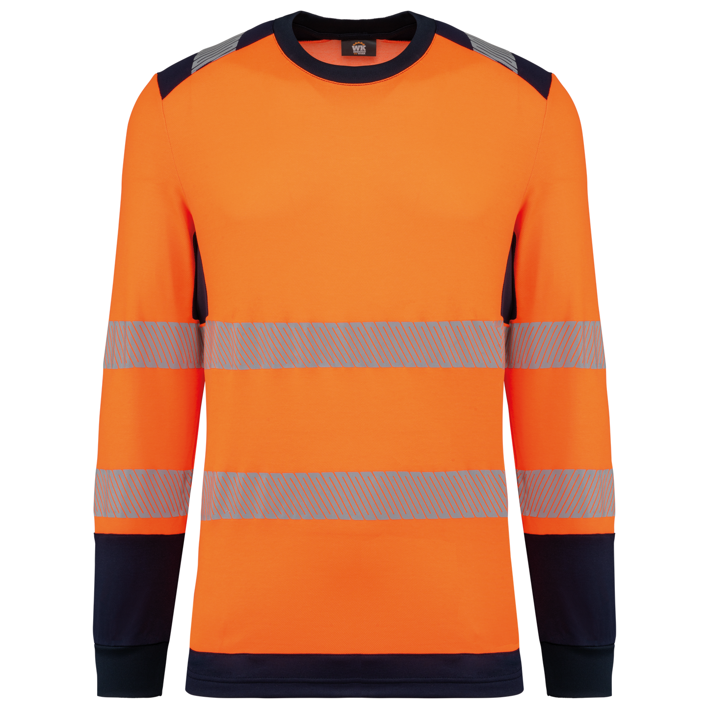 CAMISETA DE SEGURIDAD RECICLADA CUELLO REDONDO MANGA LARGA UNISEX - WK361
