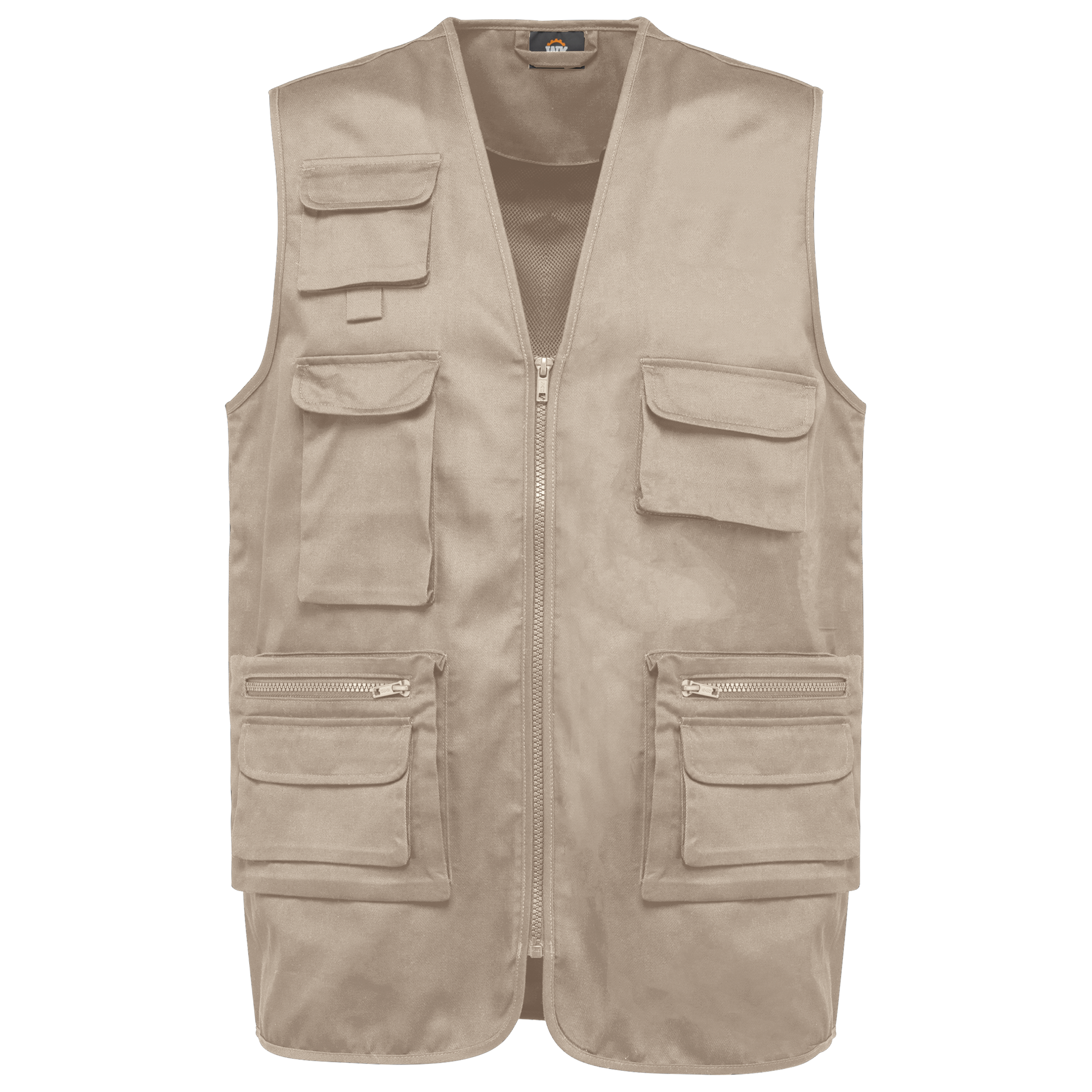 Chaleco polialgodón multibolsillos con forro  - Unisex