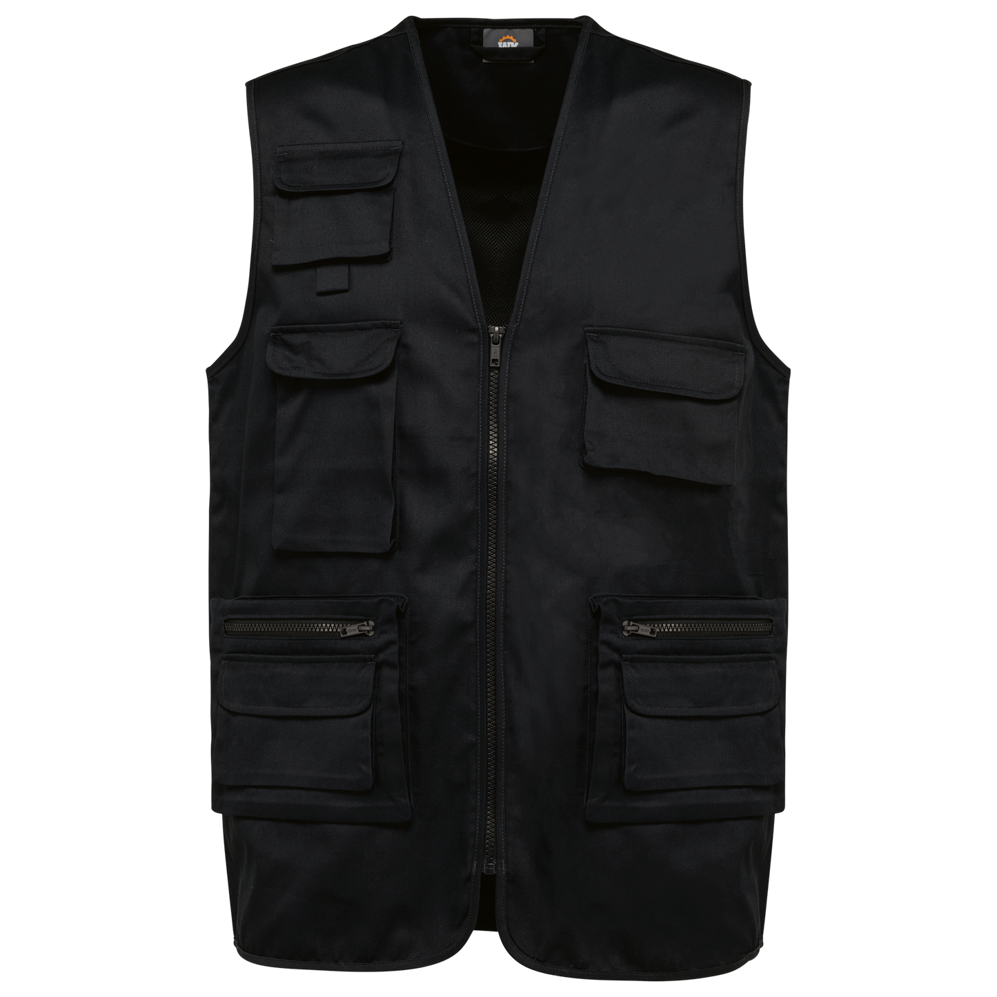 Chaleco polialgodón multibolsillos con forro  - Unisex