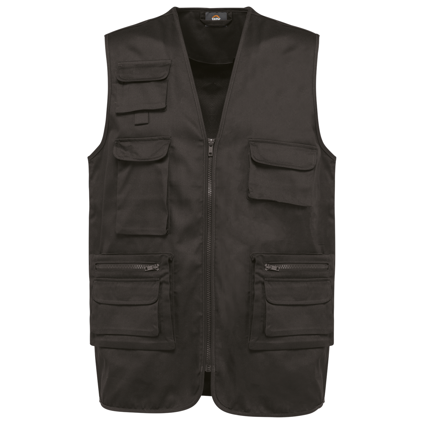 Chaleco polialgodón multibolsillos con forro  - Unisex
