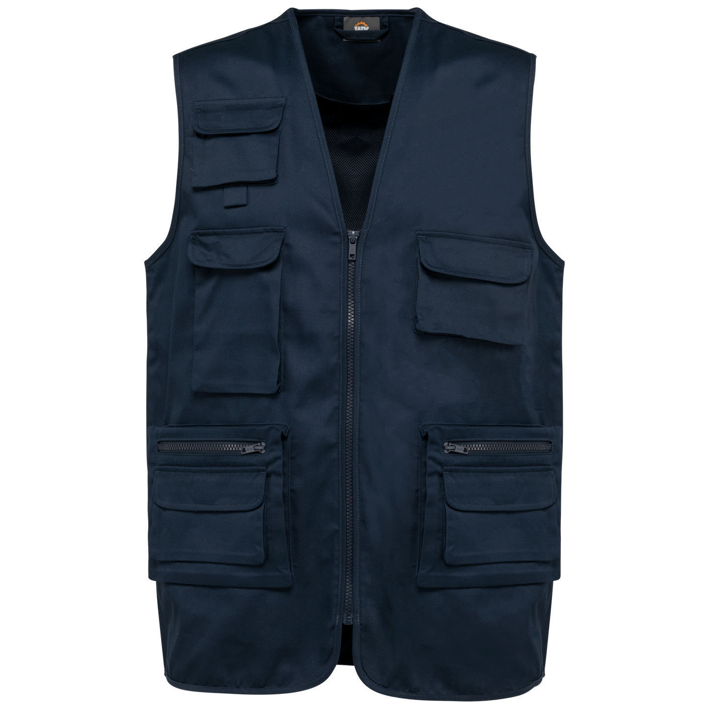 Chaleco polialgodón multibolsillos con forro  - Unisex
