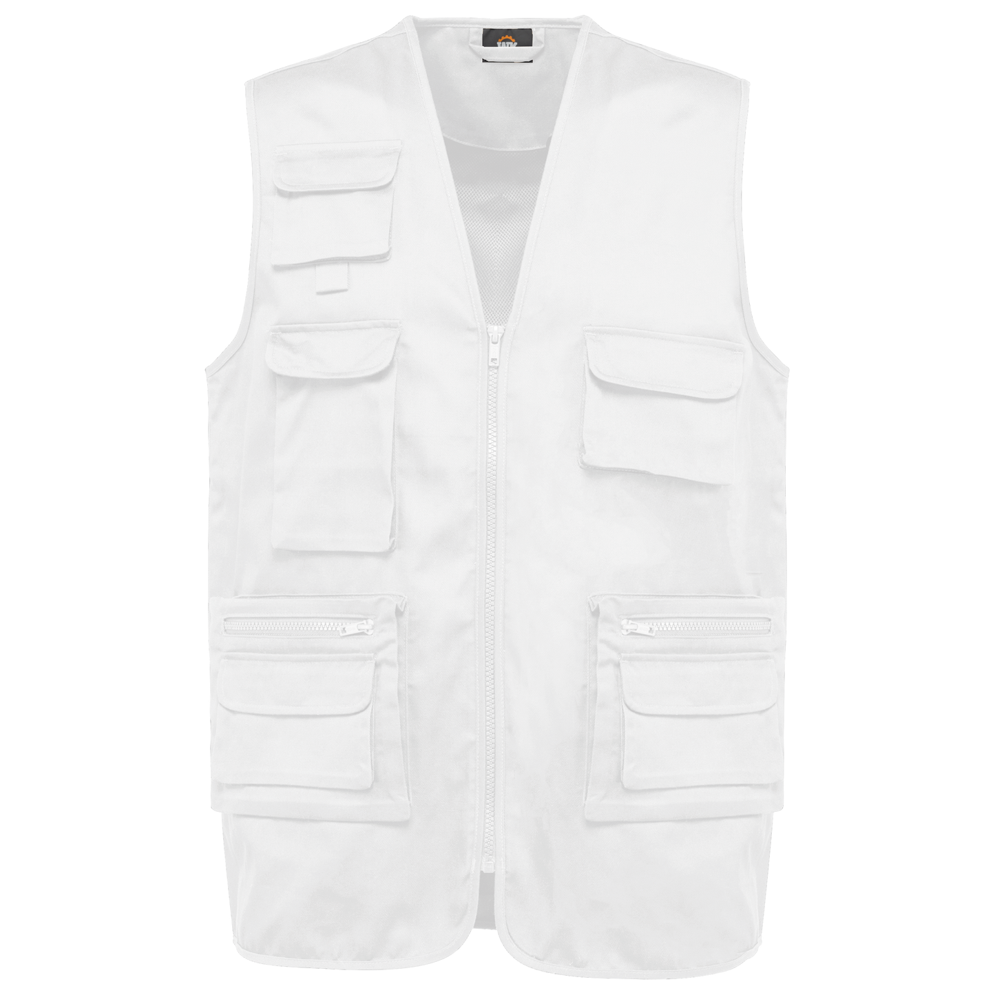 Chaleco polialgodón multibolsillos con forro  - Unisex