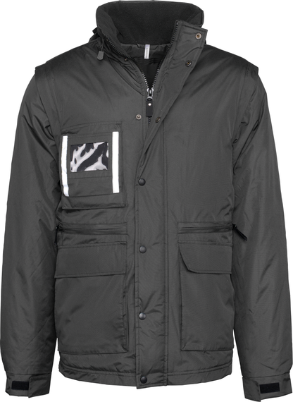 Parka workwear con mangas amovibles hombre
