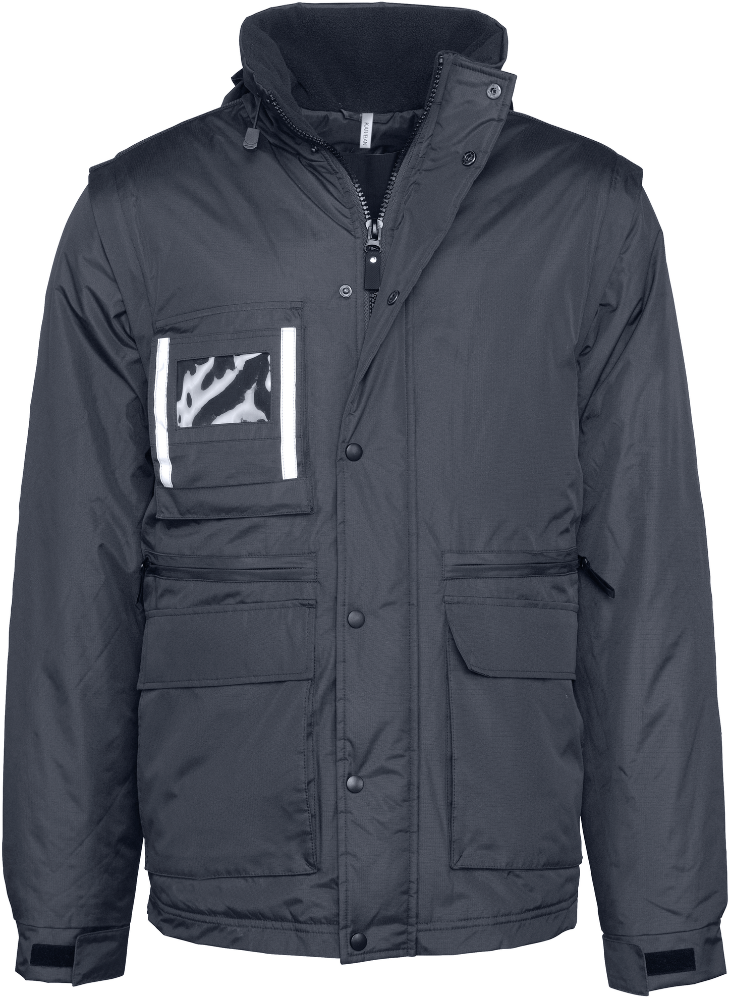 Parka workwear con mangas amovibles hombre