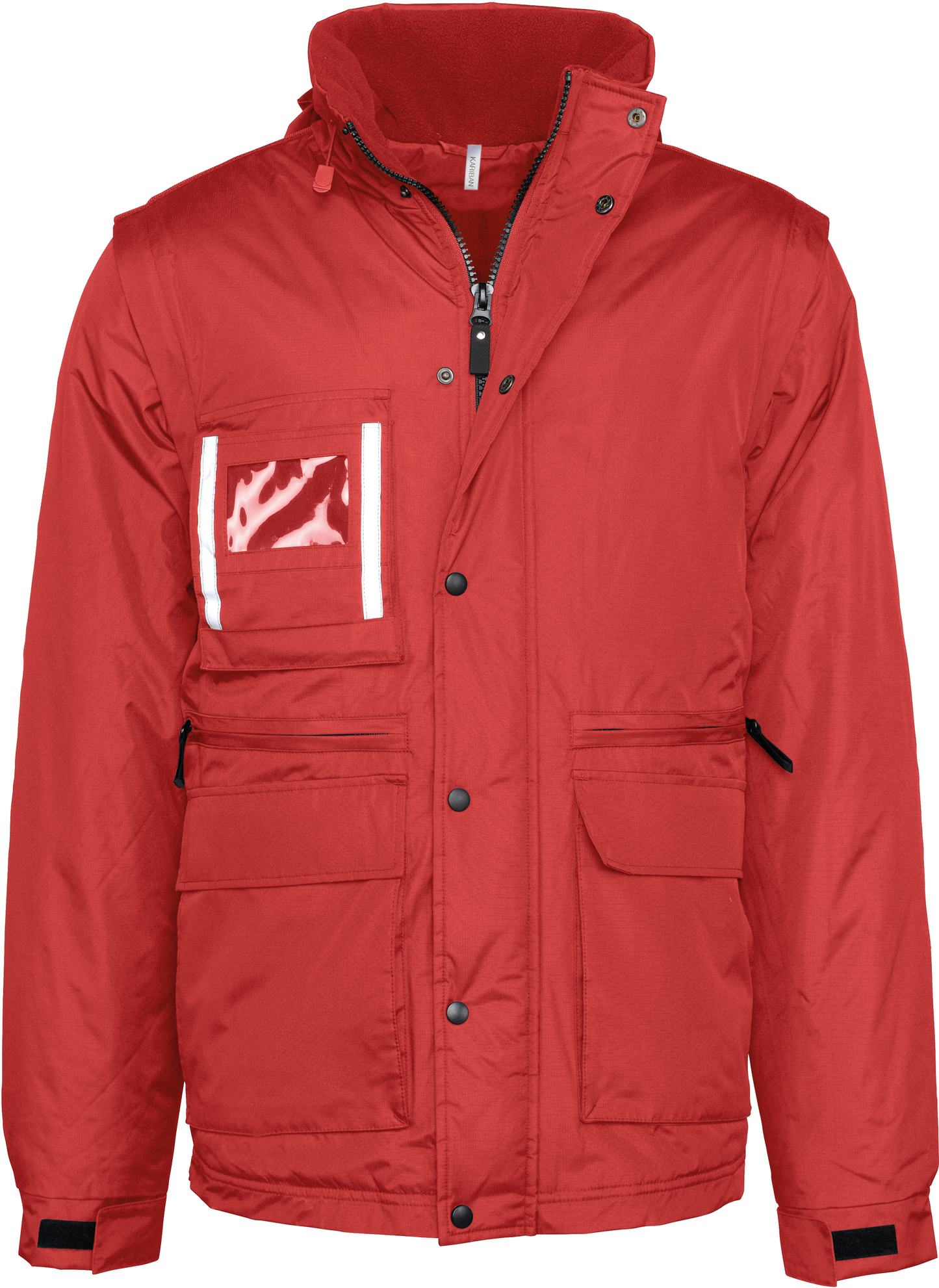 Parka workwear con mangas amovibles hombre