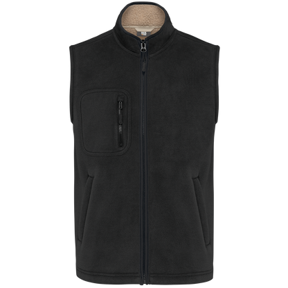 Chaleco polar con interior de sherpa unisex