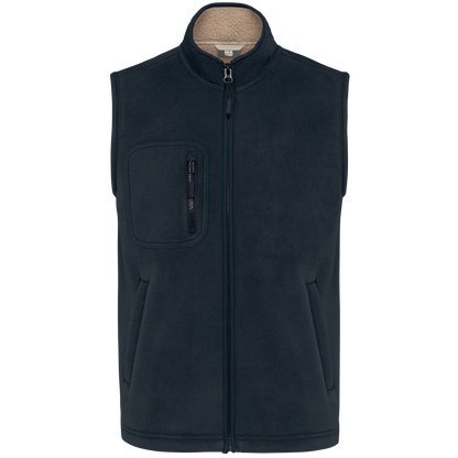 Chaleco polar con interior de sherpa unisex