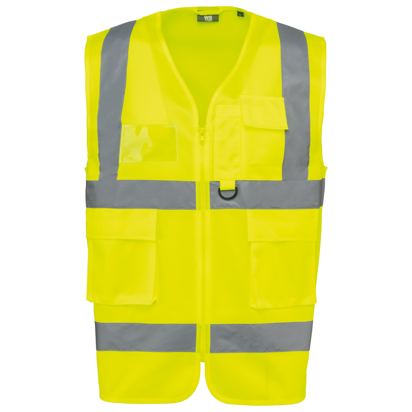 Chaleco de seguridad alta visibilidad reciclado con cremallera unisex