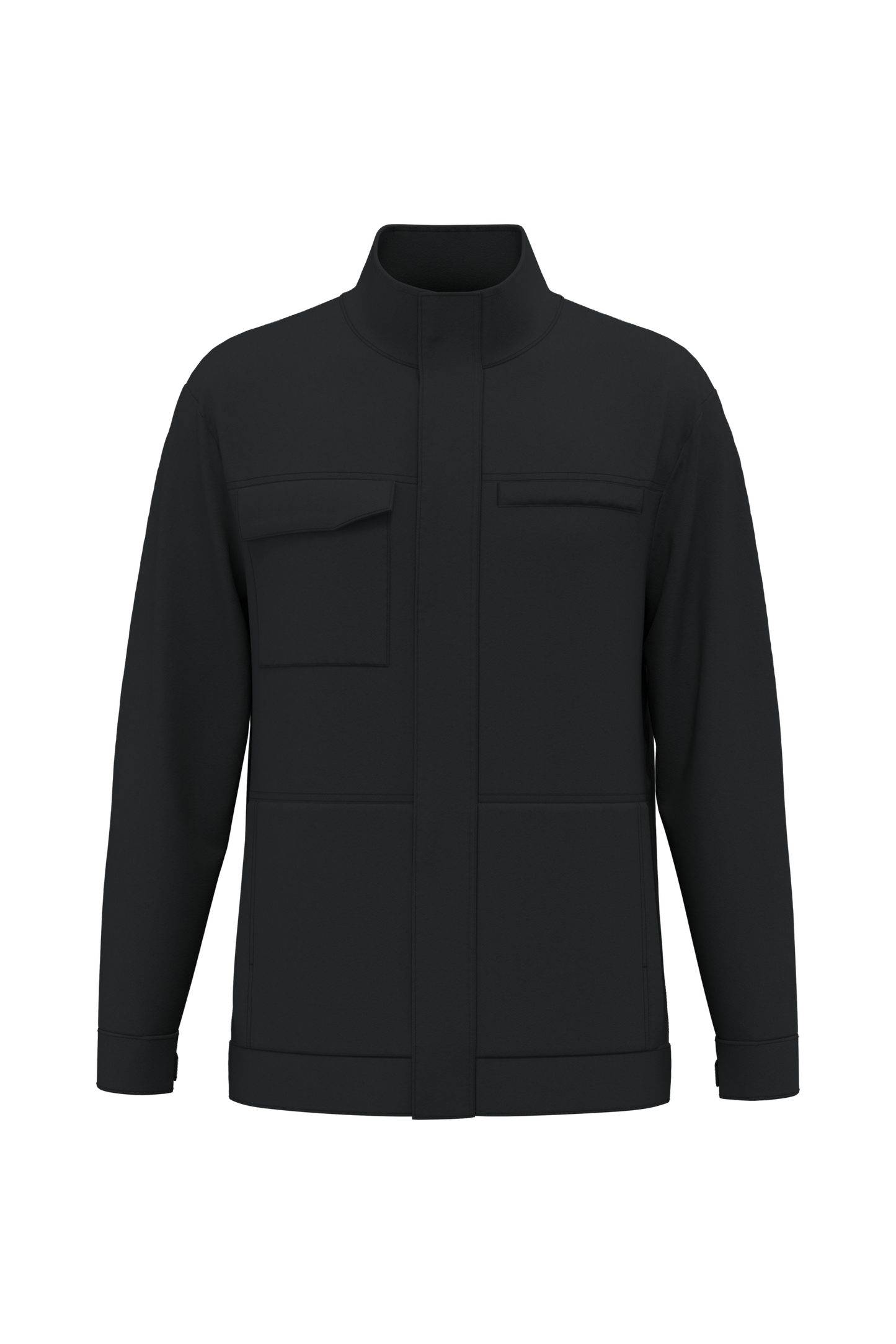 Chaqueta de trabajo sin metal unisex