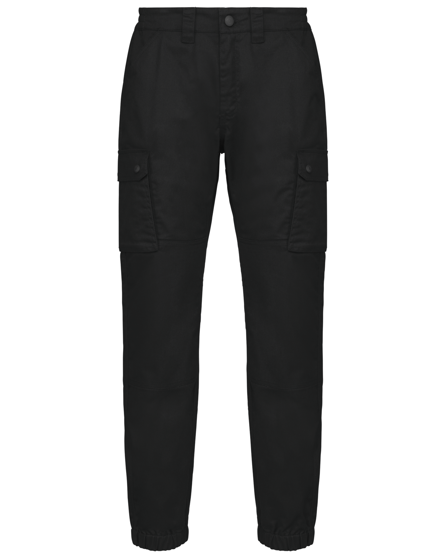 Pantalón tipo cargo unisex con bajo elástico
