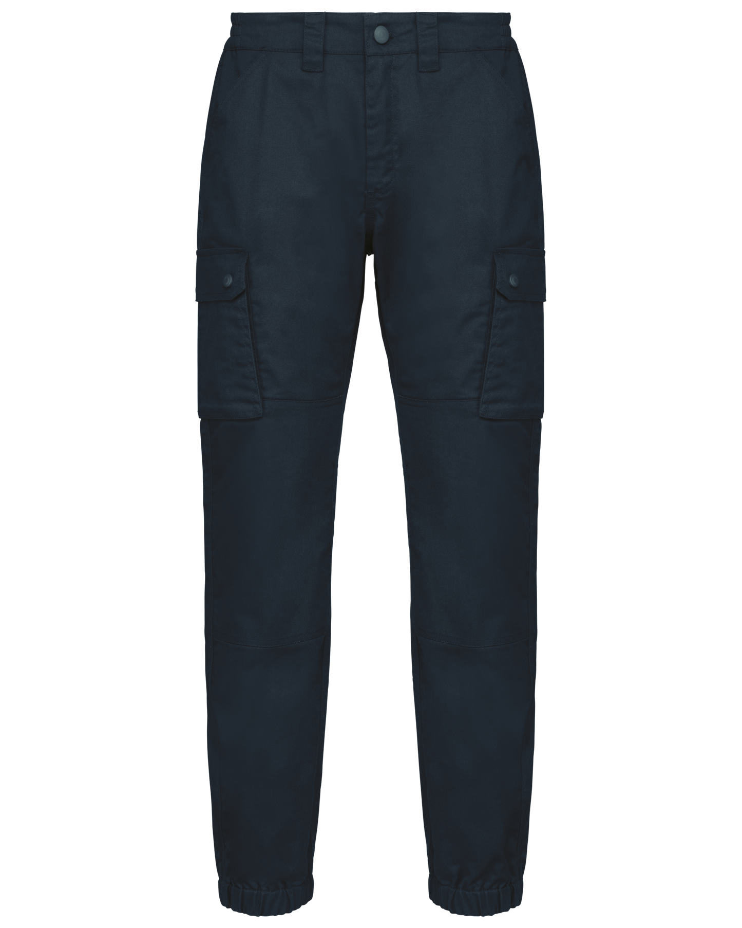Pantalón tipo cargo unisex con bajo elástico