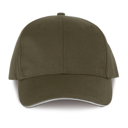 Gorra sandwich contrastado 6 paneles