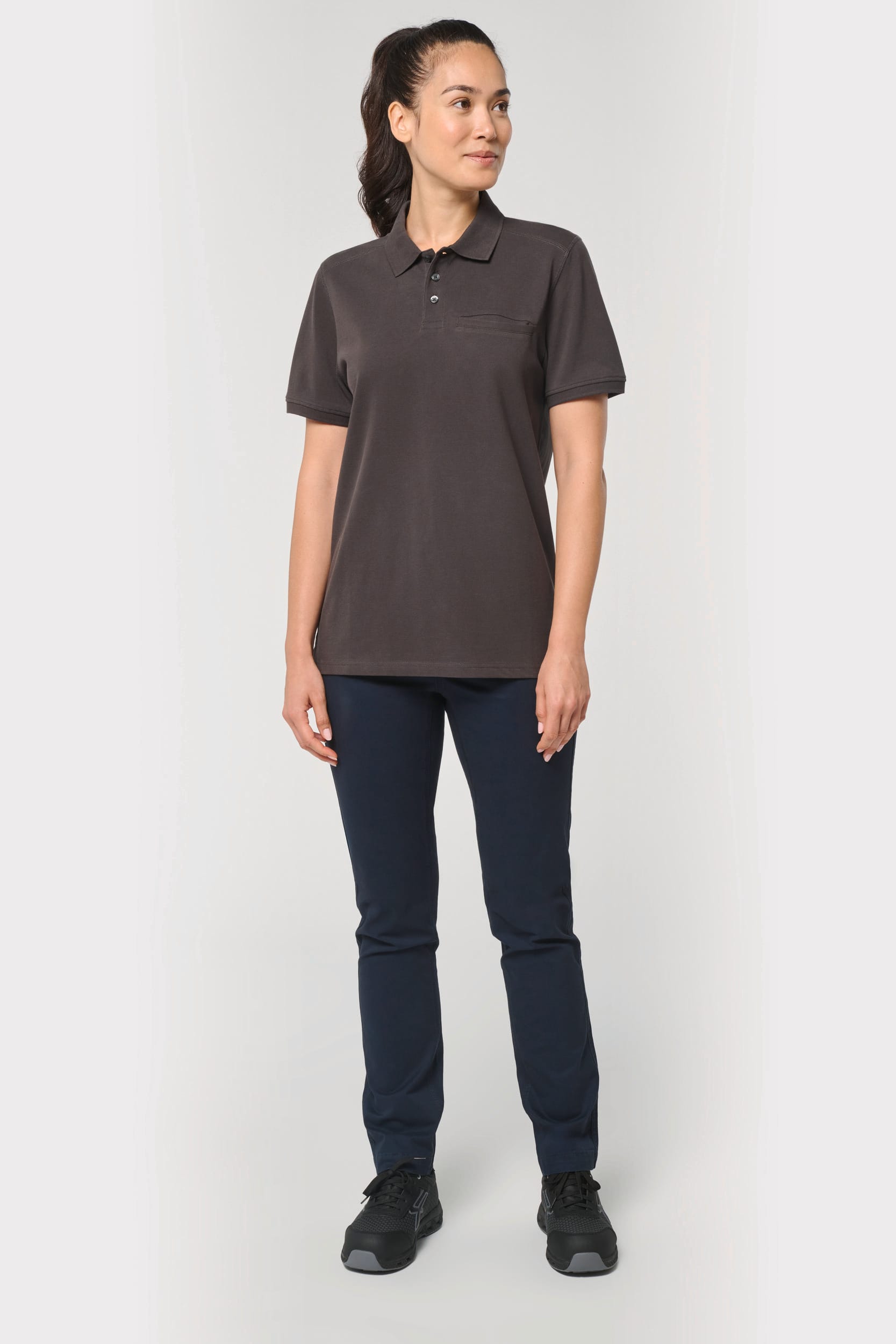 Polo ecorresponsable con bolsillo en el pecho unisex
