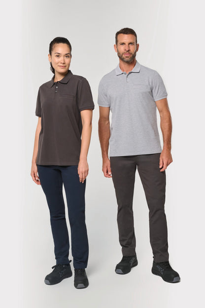 Polo ecorresponsable con bolsillo en el pecho unisex