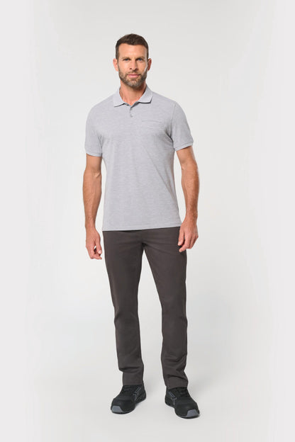 Polo ecorresponsable con bolsillo en el pecho unisex