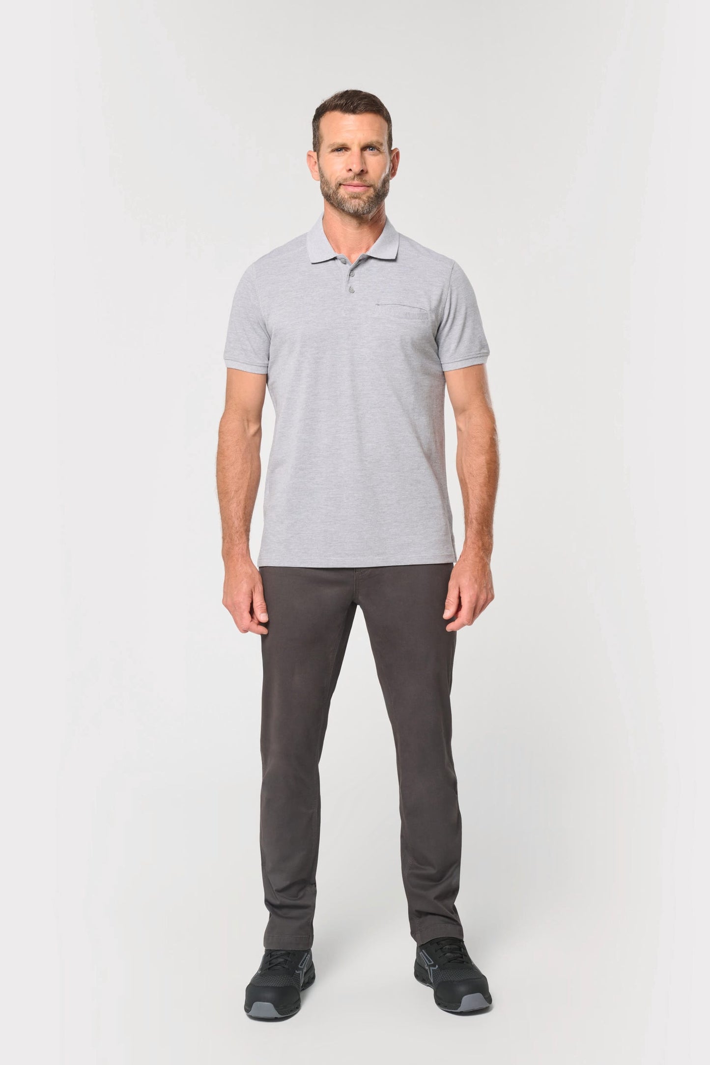 Polo ecorresponsable con bolsillo en el pecho unisex