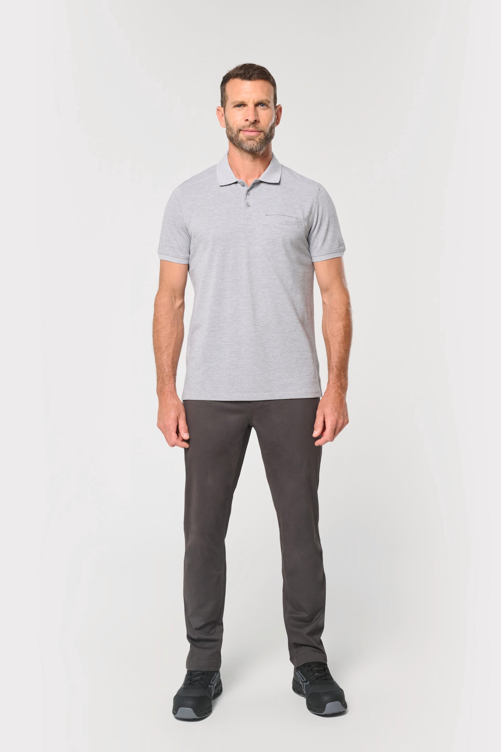 Polo ecorresponsable con bolsillo en el pecho unisex