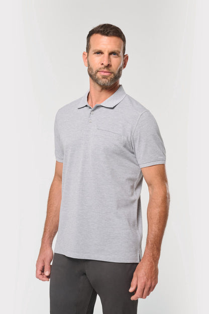 Polo ecorresponsable con bolsillo en el pecho unisex