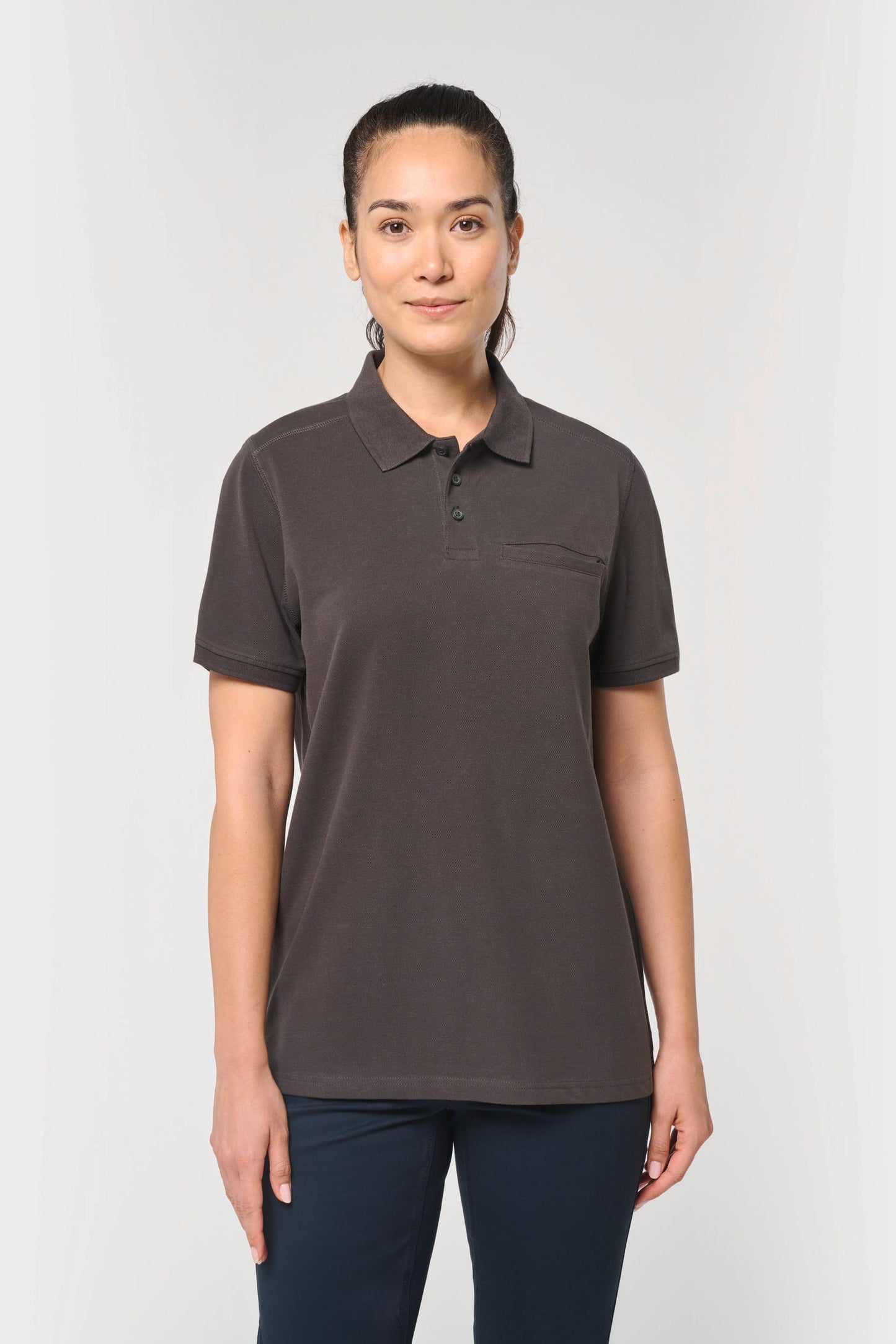 Polo ecorresponsable con bolsillo en el pecho unisex