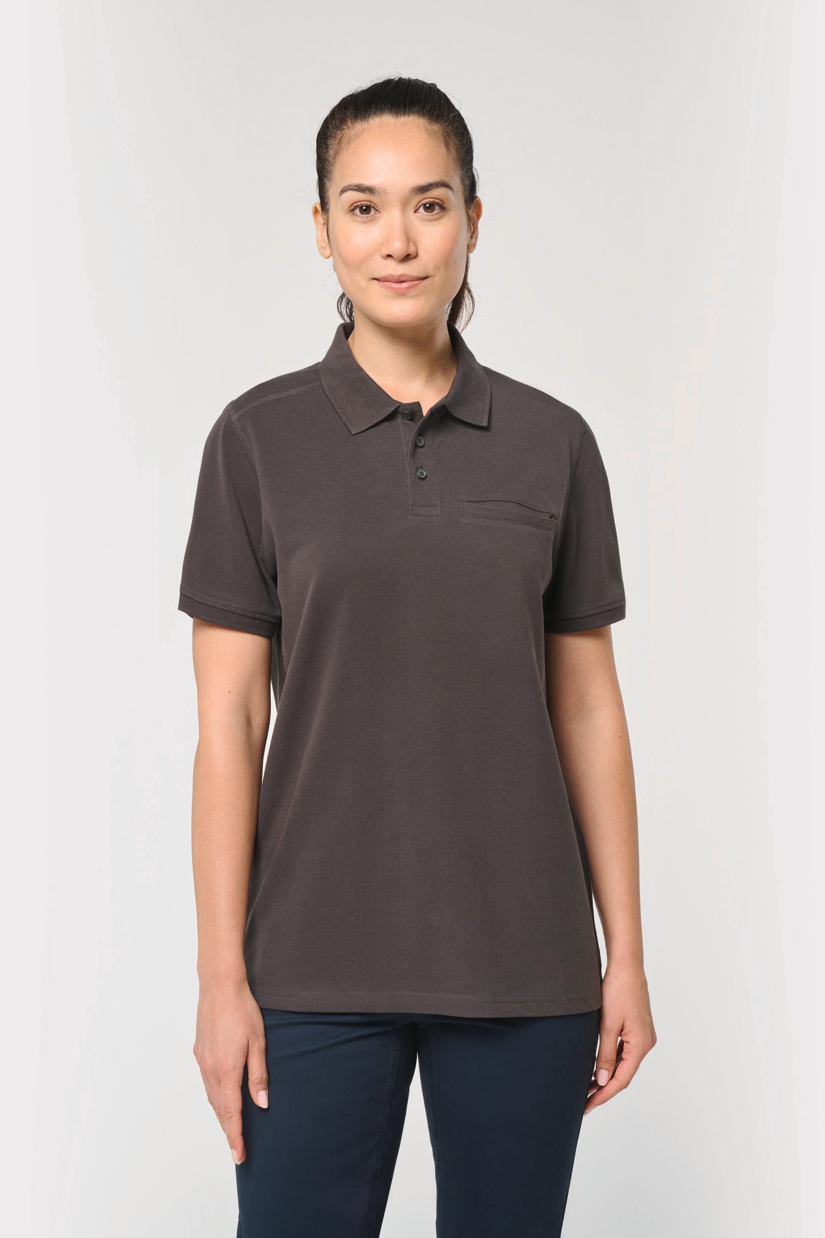 Polo ecorresponsable con bolsillo en el pecho unisex