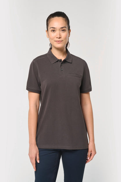 Polo ecorresponsable con bolsillo en el pecho unisex