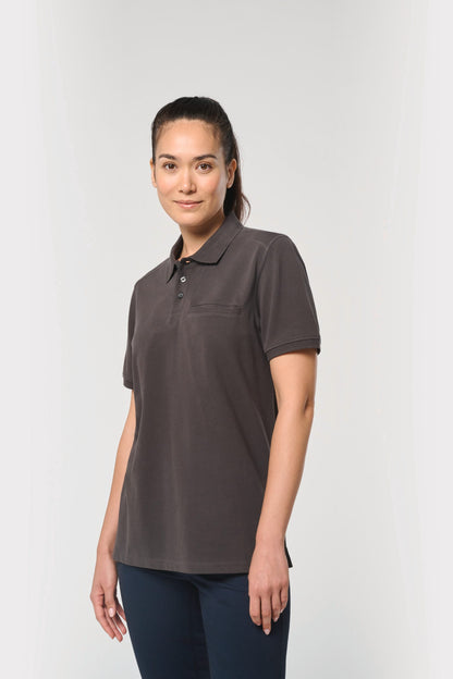 Polo ecorresponsable con bolsillo en el pecho unisex