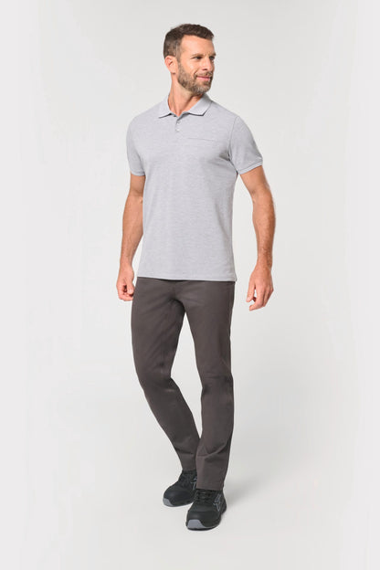 Polo ecorresponsable con bolsillo en el pecho unisex