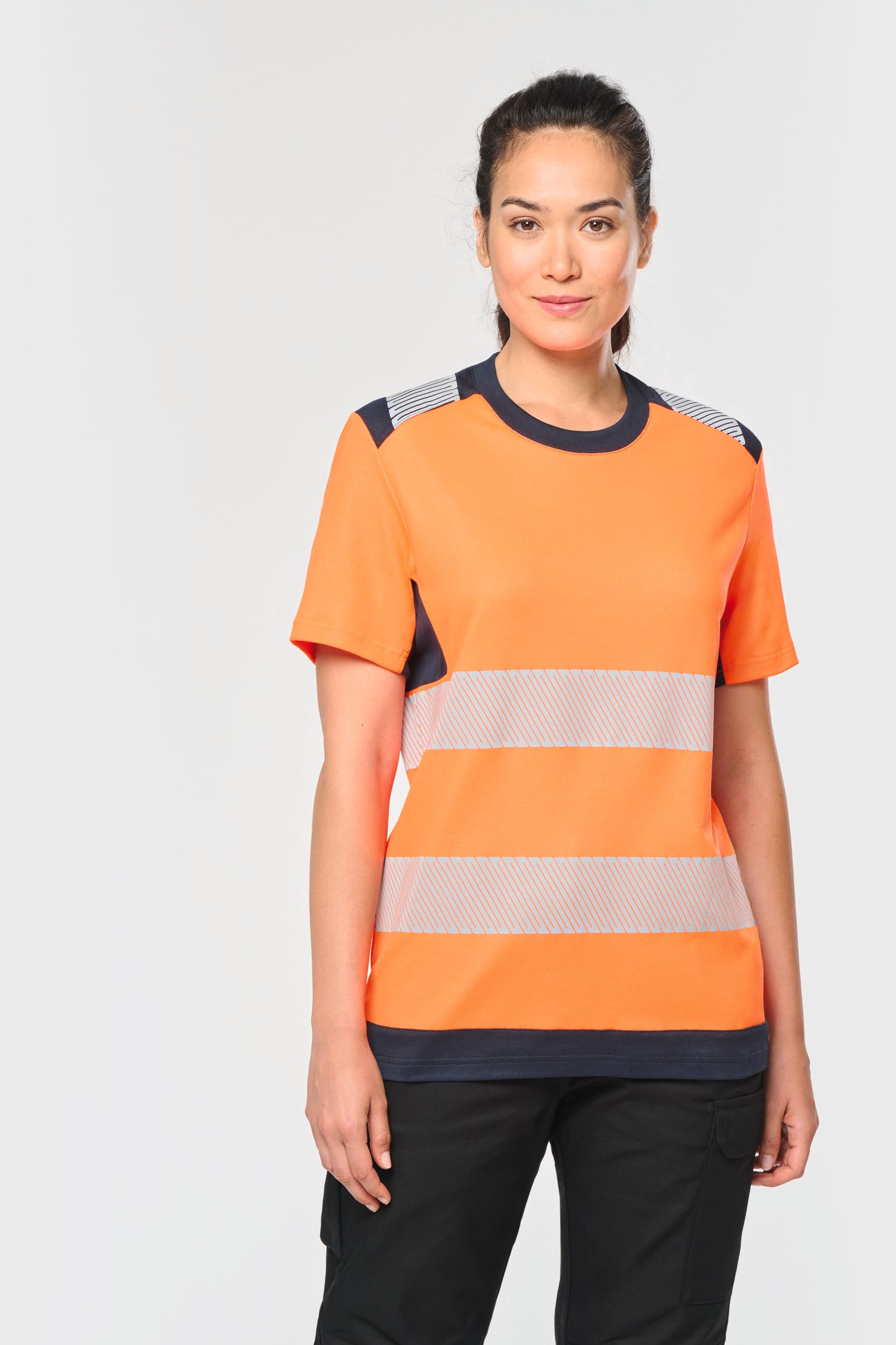 Camiseta de seguridad reciclada manga corta unisex