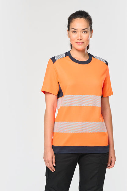 Camiseta de seguridad reciclada manga corta unisex