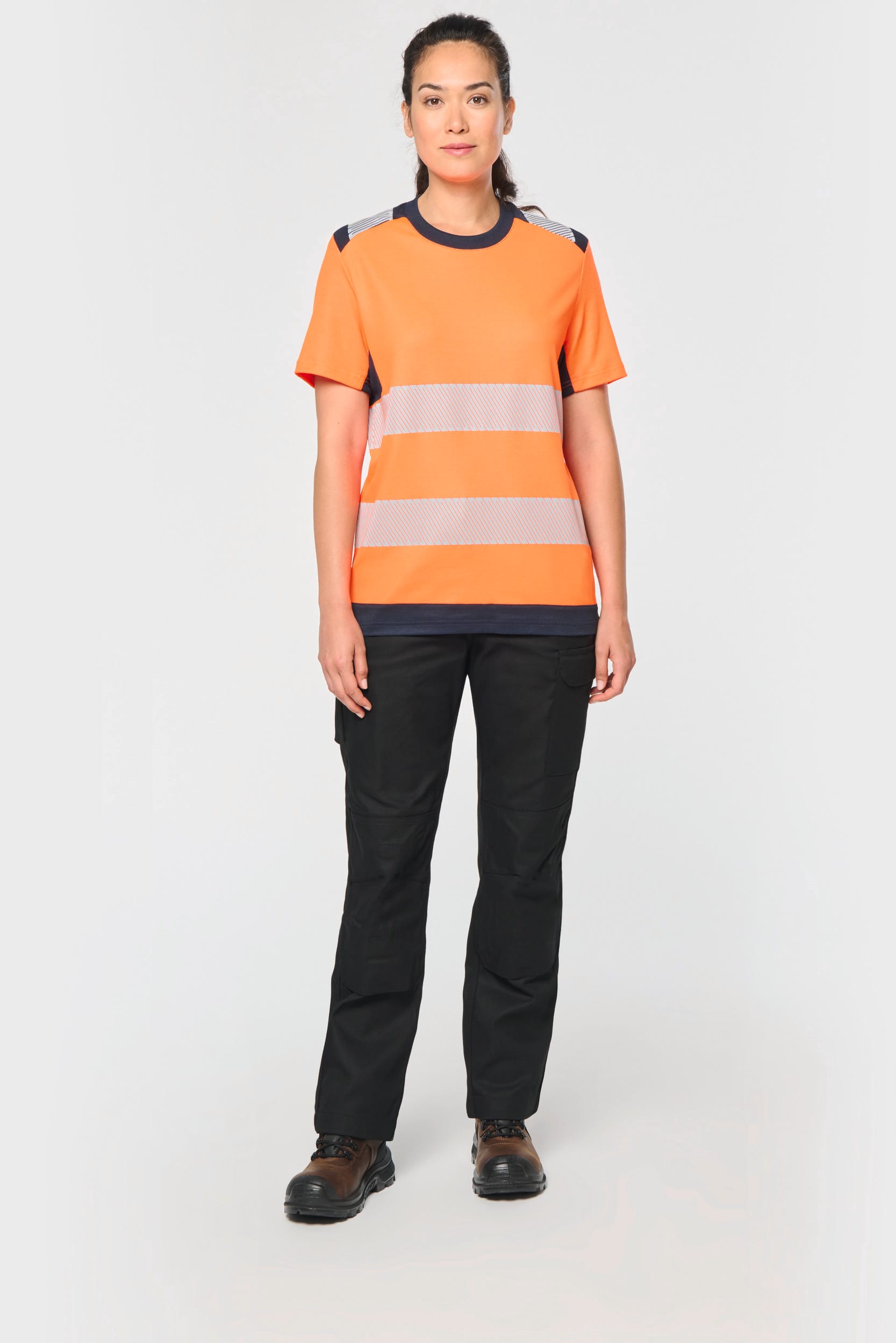 Camiseta de seguridad reciclada manga corta unisex