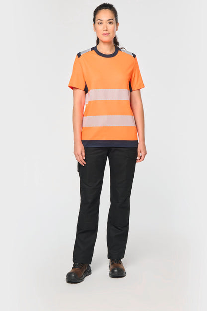 Camiseta de seguridad reciclada manga corta unisex