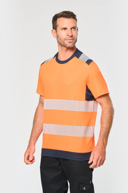 Camiseta de seguridad reciclada manga corta unisex