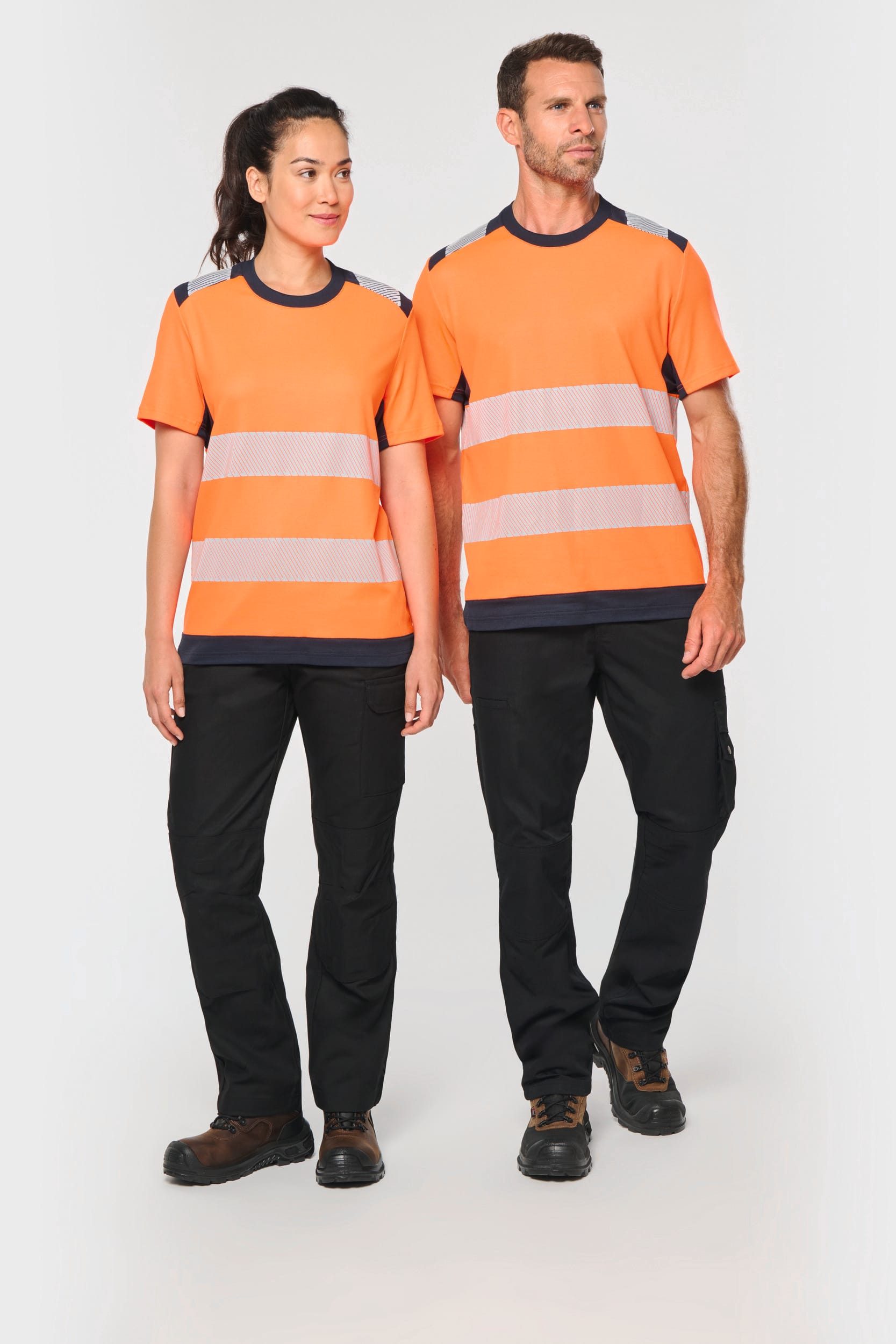Camiseta de seguridad reciclada manga corta unisex