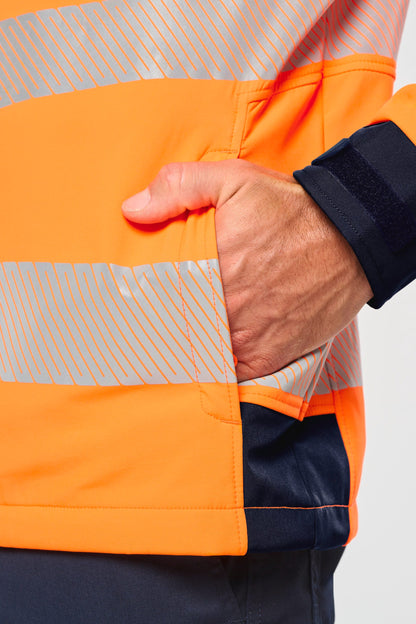 Chaqueta softshell de seguridad reciclada con mangas amovibles unisex