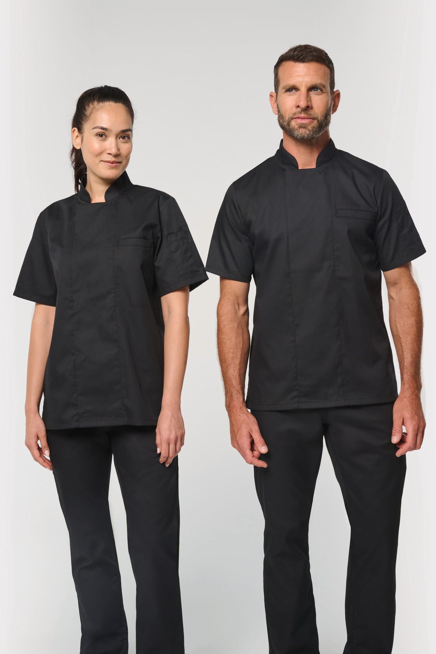 Chaqueta de cocina ecorresponsable de manga corta unisex