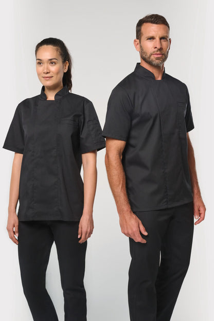 Chaqueta de cocina ecorresponsable de manga corta unisex