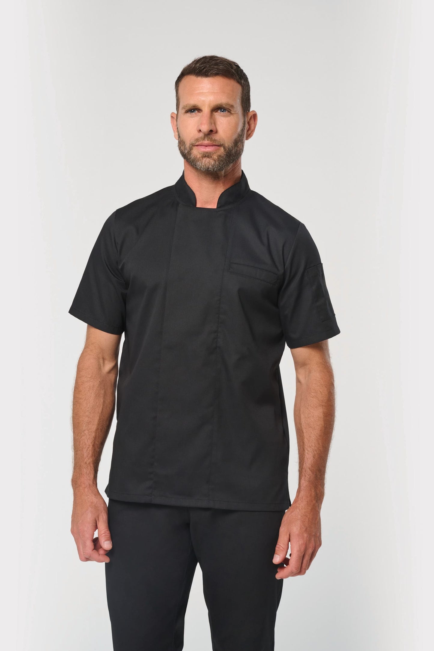 Chaqueta de cocina ecorresponsable de manga corta unisex