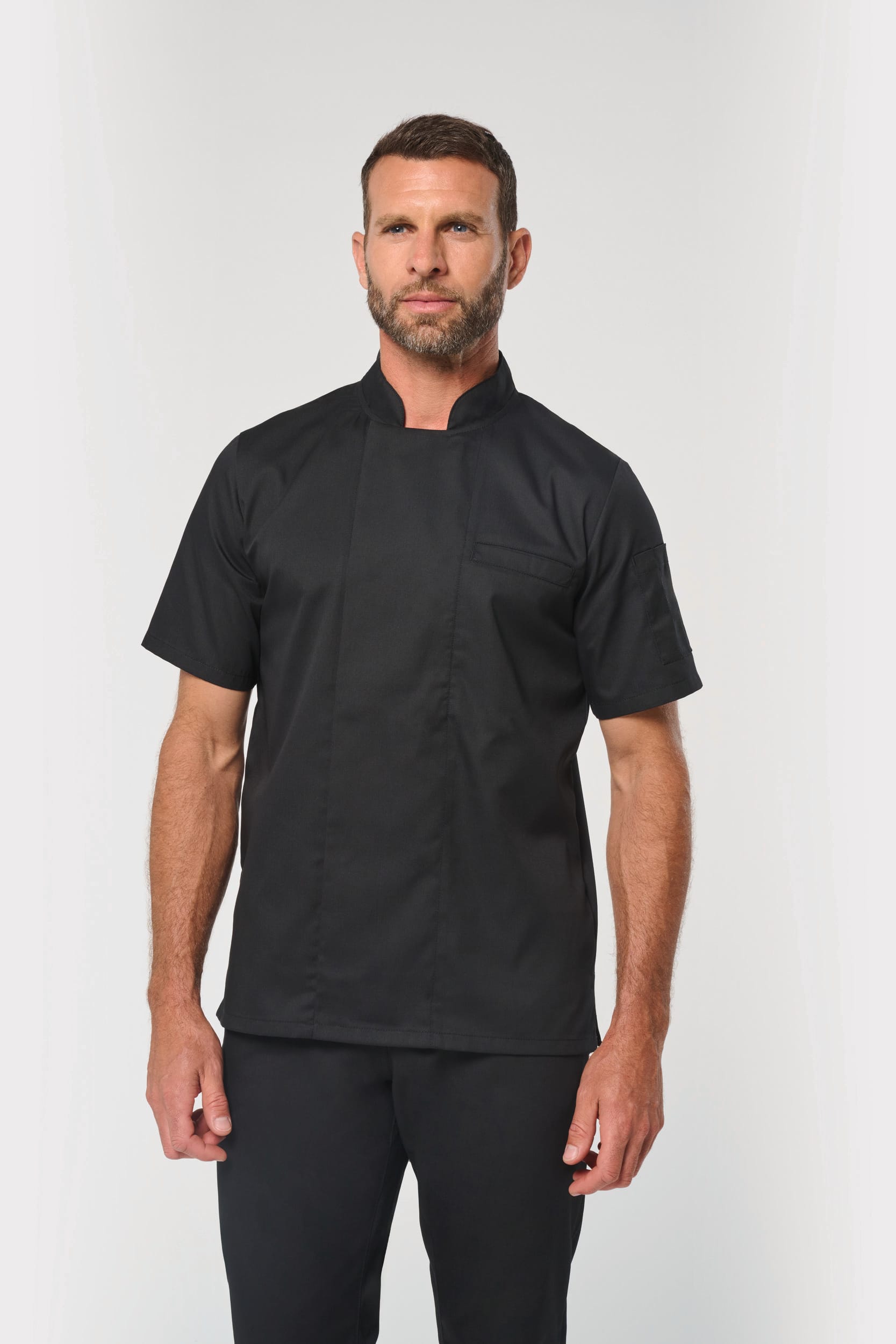 Chaqueta de cocina ecorresponsable de manga corta unisex